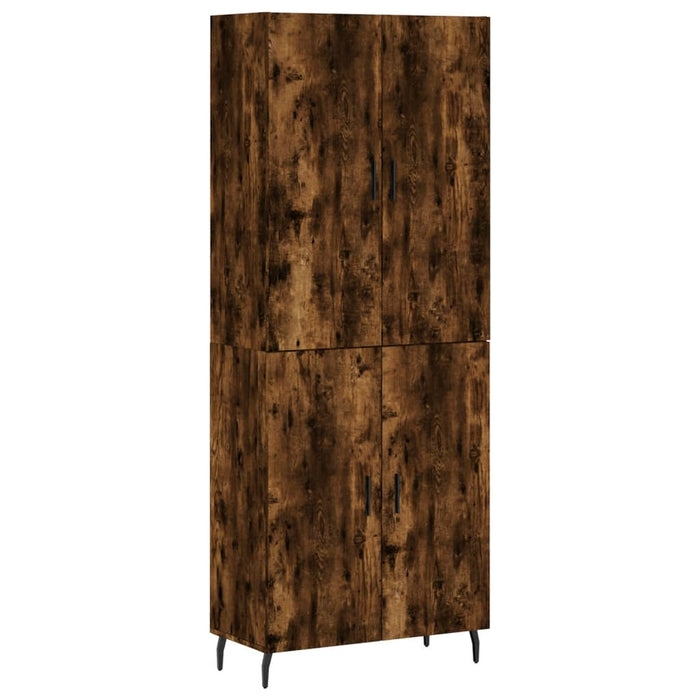 Credenza Rovere Fumo  69,5x34x180 cm in Legno Multistrato 3195696