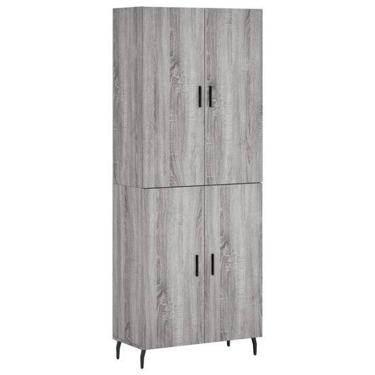 Credenza Grigio Sonoma 69,5x34x180 cm in Legno Multistratocod mxl 101812