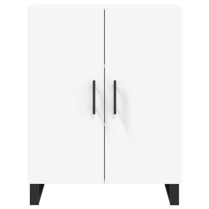 Credenza-Buffet-Armadio da cucina Bianca 69,5x34x180 cm in Legno Multistrato 456898