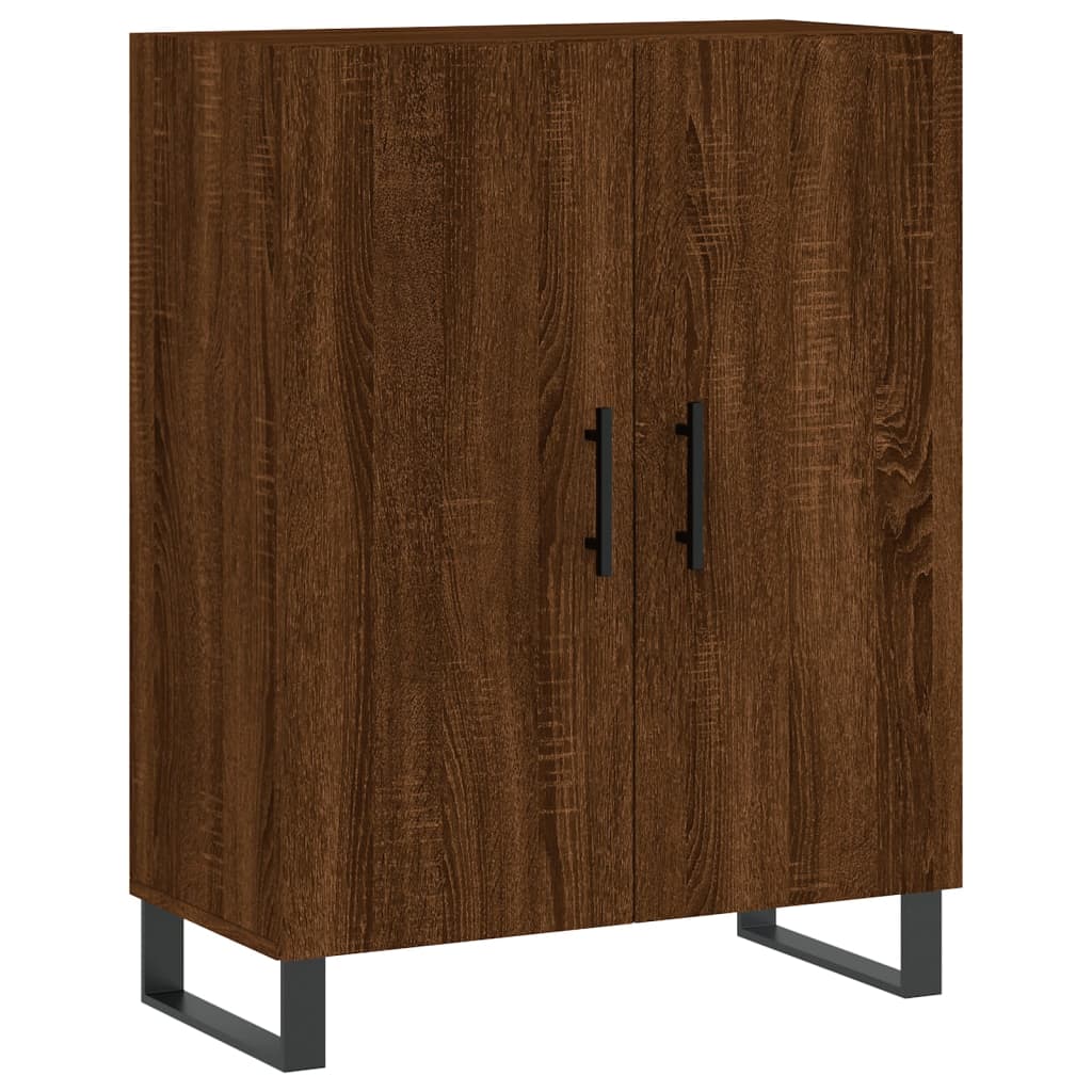 Credenza Rovere Marrone 69,5x34x180 cm in Legno Multistrato 3195706