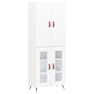 Credenza Bianca 69,5x34x180 cm in Legno Multistratocod mxl 77903