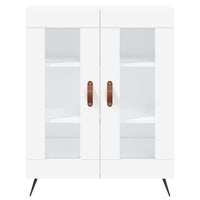 Credenza-Buffet-Armadio da cucina Bianca 69,5x34x180 cm in Legno Multistrato 508081