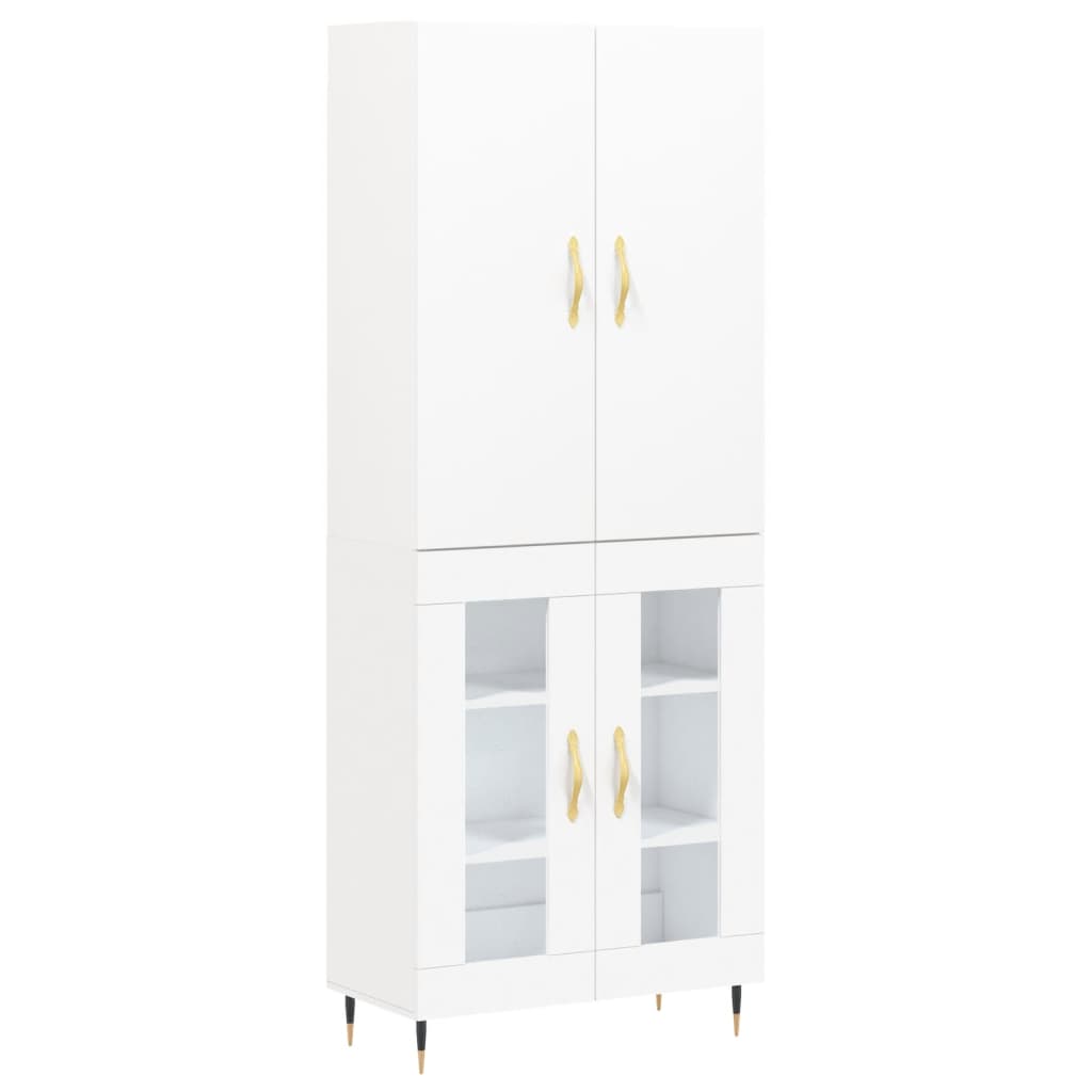 Credenza Bianca 69,5x34x180 cm in Legno Multistratocod mxl 126567