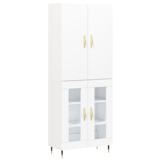 Credenza Bianca 69,5x34x180 cm in Legno Multistratocod mxl 126567