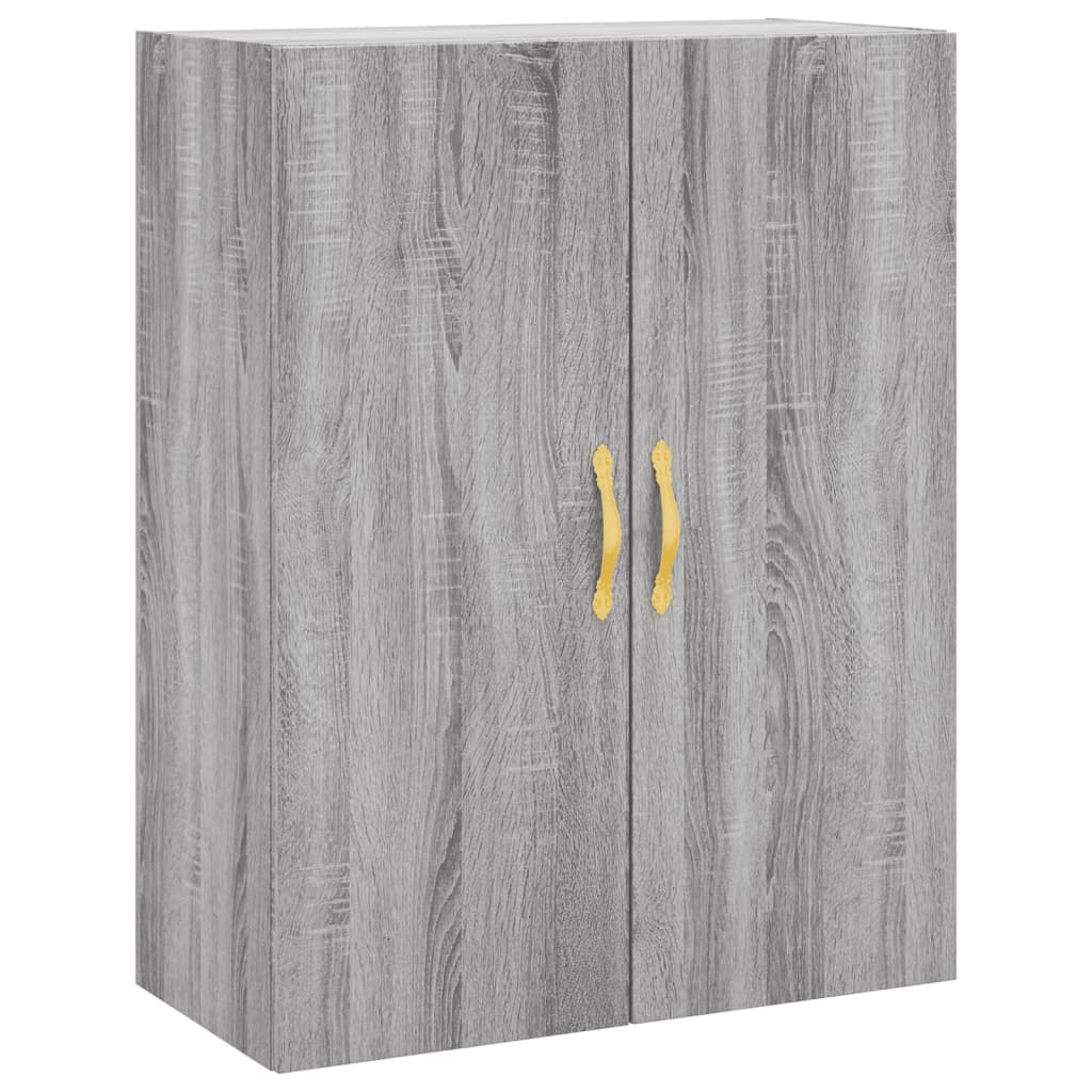 Credenza Grigio Sonoma 69,5x34x180 cm in Legno Multistrato 3195721