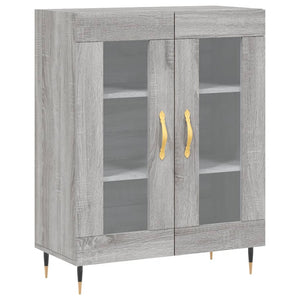 Credenza Grigio Sonoma 69,5x34x180 cm in Legno Multistrato 3195721