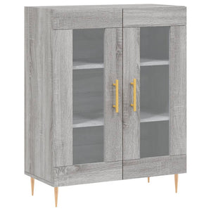 Credenza cassettiera mobile contenitore organizer cucina soggiorno salotto alto sonoma 695 x 34 x 180 cm legno ingegnerizzato grigio 02_0035431