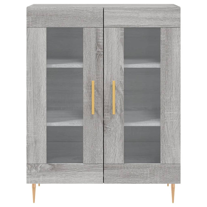 Credenza Grigio Sonoma 69,5x34x180 cm in Legno Multistrato 3195729
