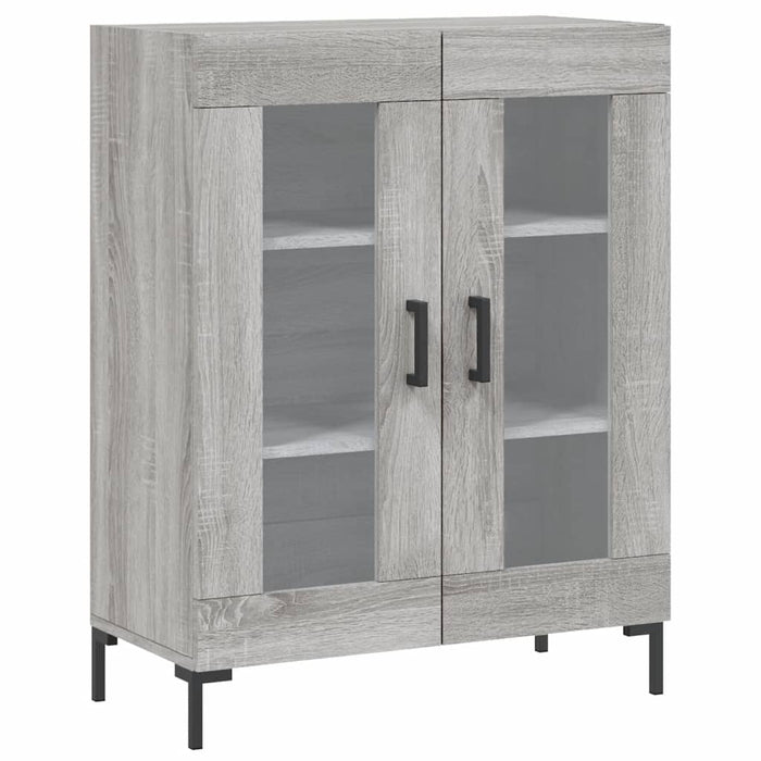 Credenza Grigio Sonoma 69,5x34x180 cm in Legno Multistrato 3195737