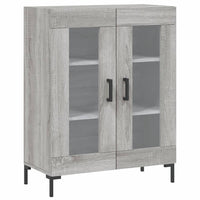 Credenza Grigio Sonoma 69,5x34x180 cm in Legno Multistrato 3195737
