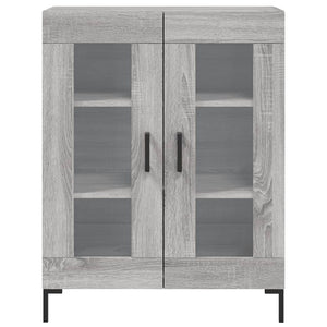 Credenza Grigio Sonoma 69,5x34x180 cm in Legno Multistrato 3195737