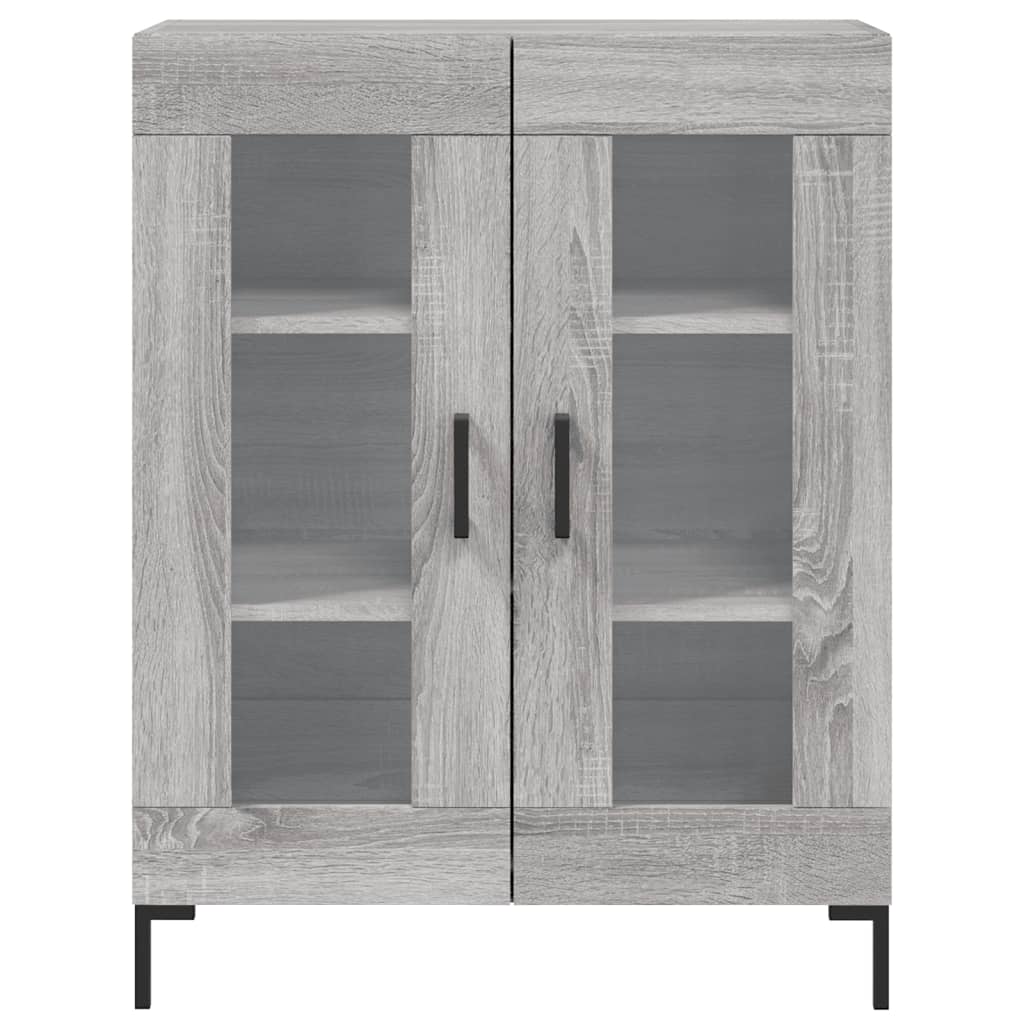 Credenza Grigio Sonoma 69,5x34x180 cm in Legno Multistrato 3195737