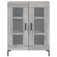Credenza Grigio Sonoma 69,5x34x180 cm in Legno Multistrato 3195737