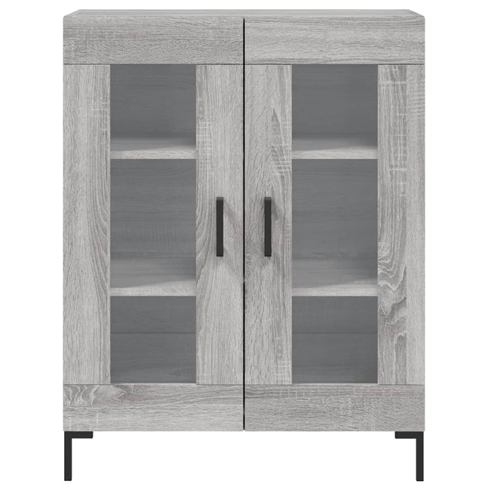 Credenza Grigio Sonoma 69,5x34x180 cm in Legno Multistrato 3195737