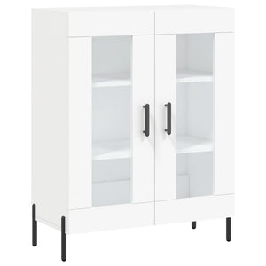 Credenza cassettiera mobile contenitore organizer cucina soggiorno salotto alto 695 x 34 x 180 cm legno ingegnerizzato bianco 02_0032662