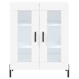 Credenza cassettiera mobile contenitore organizer cucina soggiorno salotto alto 695 x 34 x 180 cm legno ingegnerizzato bianco 02_0032662