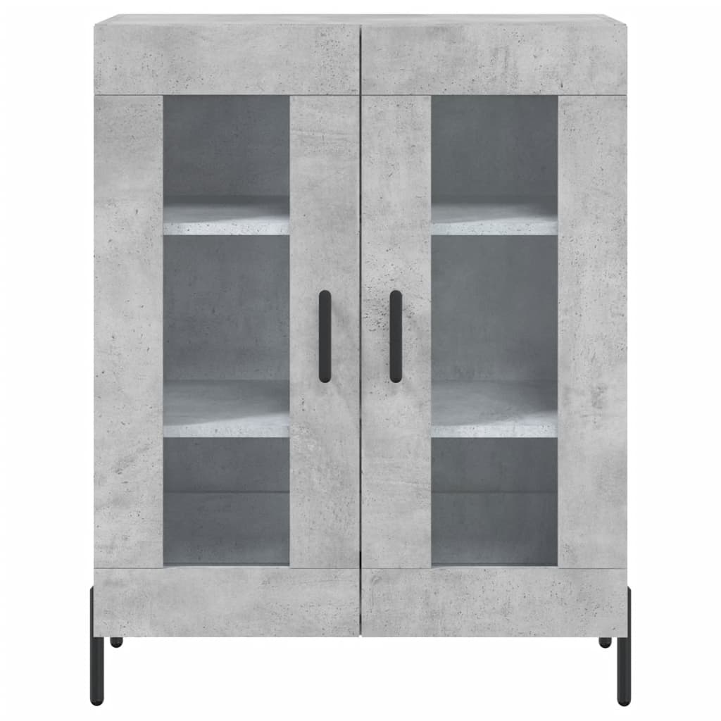Credenza cassettiera mobile contenitore organizer cucina soggiorno salotto alto 695 x 34 x 180 cm legno ingegnerizzato grigio 02_0034512