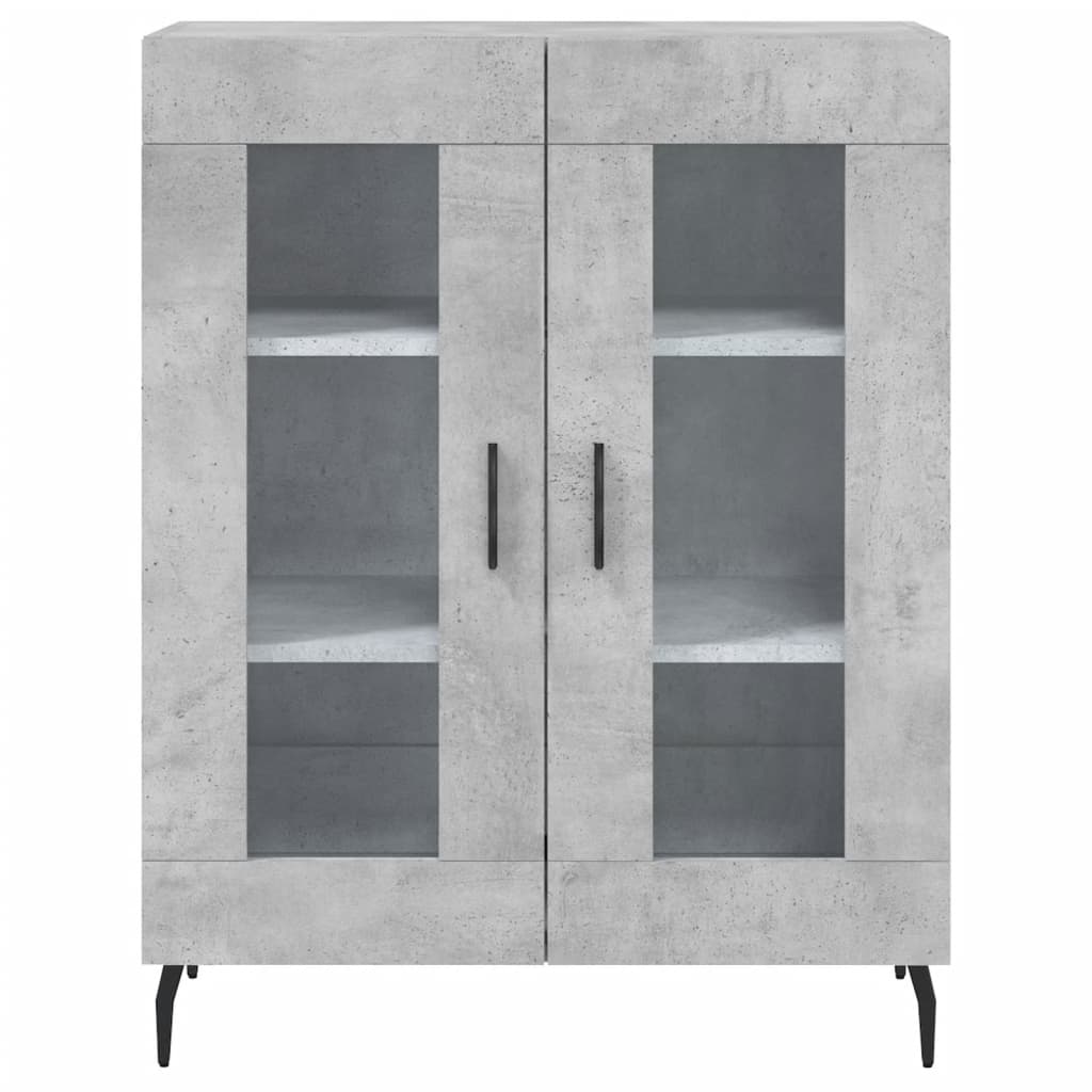 Credenza Grigio Cemento 69,5x34x180 cm in Legno Multistrato 3195751