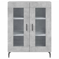 Credenza Grigio Cemento 69,5x34x180 cm in Legno Multistrato 3195751