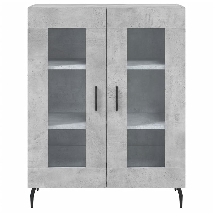Credenza Grigio Cemento 69,5x34x180 cm in Legno Multistrato 3195751