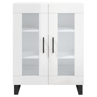 Credenza Bianco Lucido 69,5x34x180 cm in Legno Multistrato 3195757