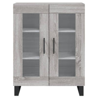 vidaXL Credenza Grigio Sonoma 69,5x34x180 cm in Legno Multistrato