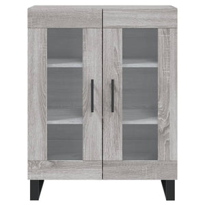 Credenza Grigio Sonoma 69,5x34x180 cm in Legno Multistrato 3195761