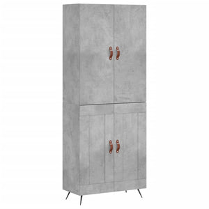 Credenza Grigio Cemento 69,5x34x180 cm in Legno Multistratocod mxl 101596
