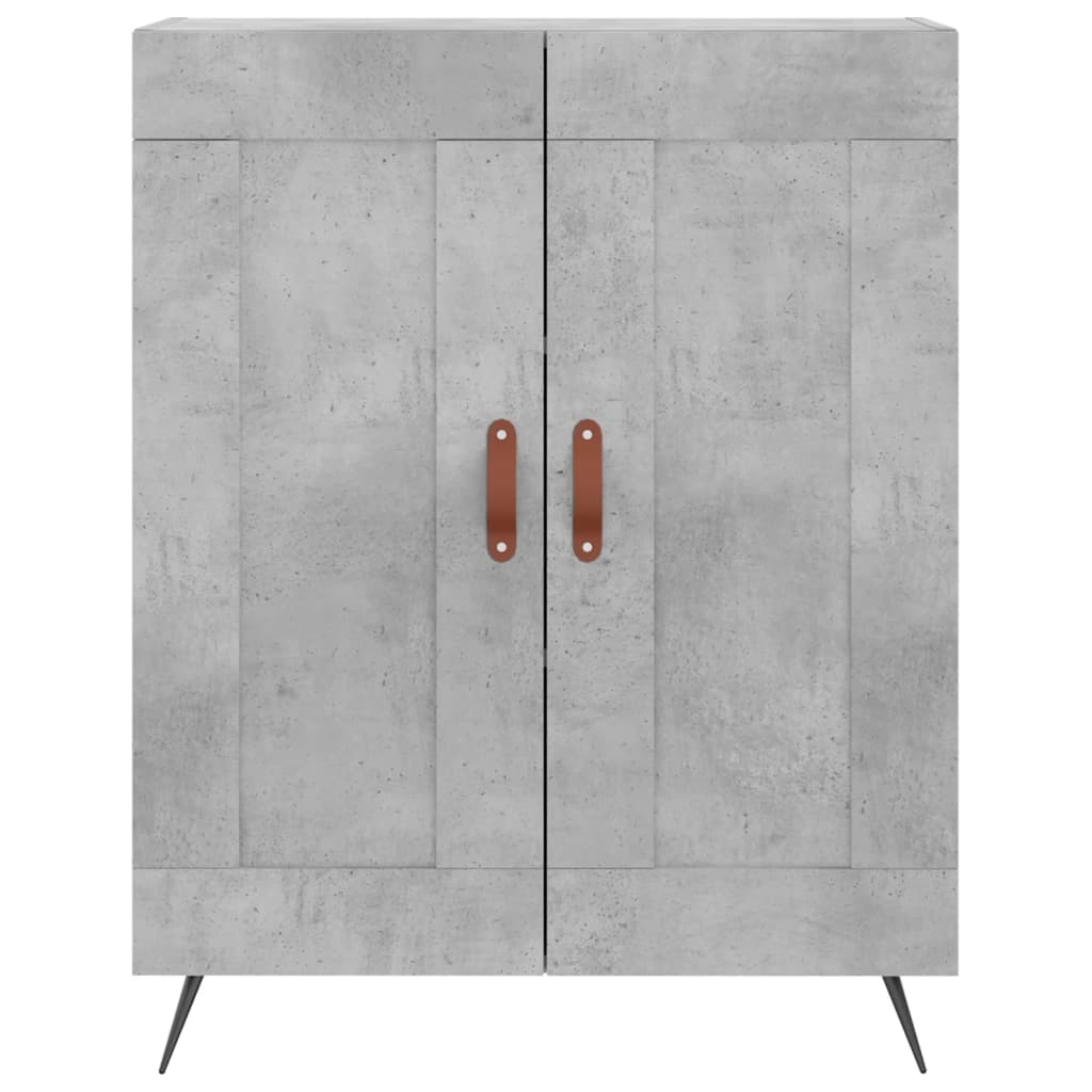 Credenza Grigio Cemento 69,5x34x180 cm in Legno Multistrato 3195767