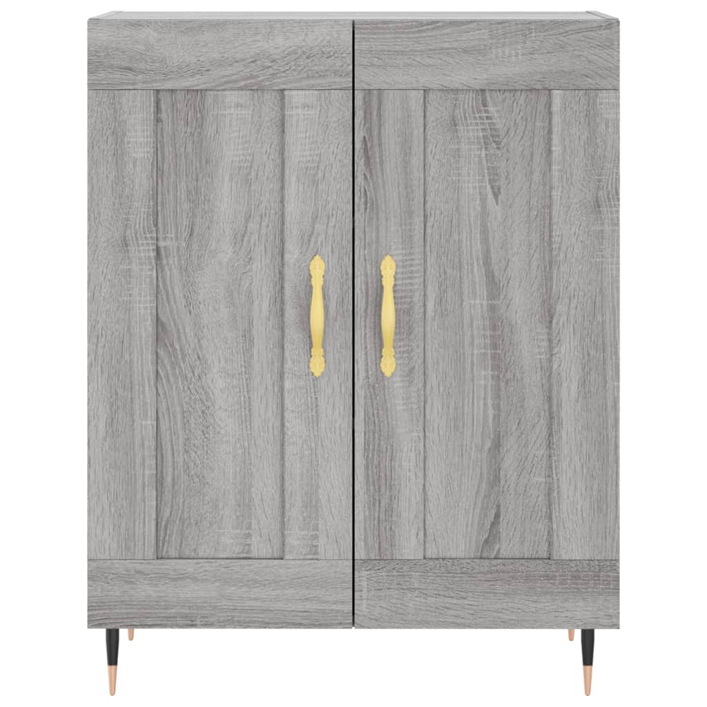 Credenza Grigio Sonoma 69,5x34x180 cm in Legno Multistrato 3195777