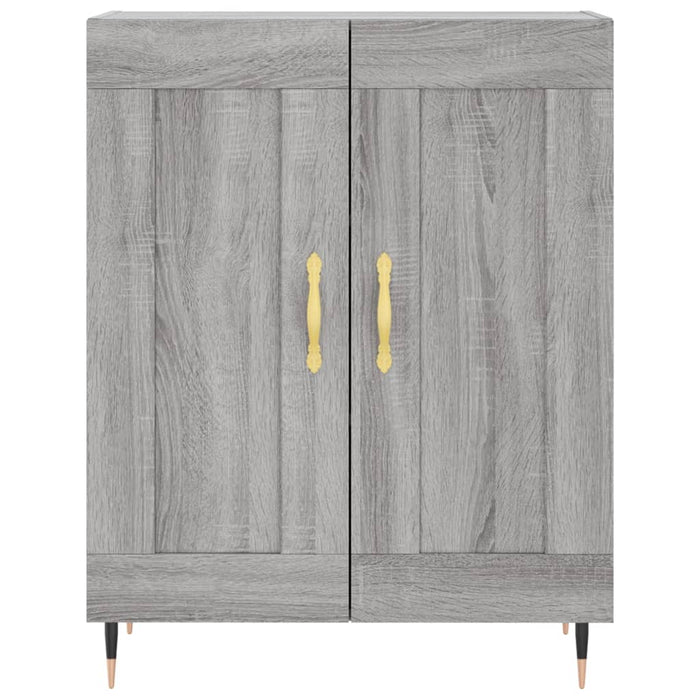 Credenza Grigio Sonoma 69,5x34x180 cm in Legno Multistrato 3195777