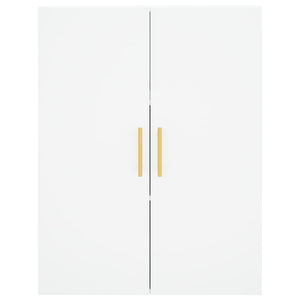 vidaXL Credenza Bianca 69,5x34x180 cm in Legno Multistrato