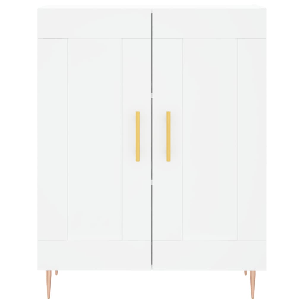 vidaXL Credenza Bianca 69,5x34x180 cm in Legno Multistrato
