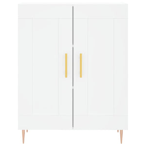 vidaXL Credenza Bianca 69,5x34x180 cm in Legno Multistrato