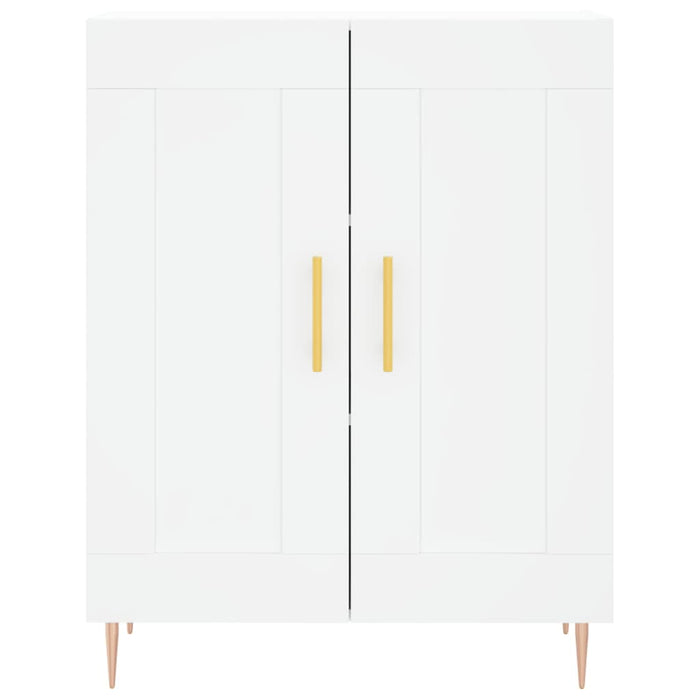 vidaXL Credenza Bianca 69,5x34x180 cm in Legno Multistrato