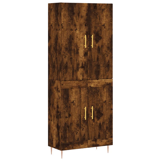 Credenza Rovere Fumo  69,5x34x180 cm in Legno Multistrato 3195784