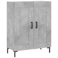 Credenza Grigio Cemento 69,5x34x180 cm in Legno Multistrato 3195791