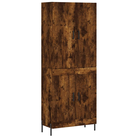 Credenza Rovere Fumo  69,5x34x180 cm in Legno Multistrato 3195800