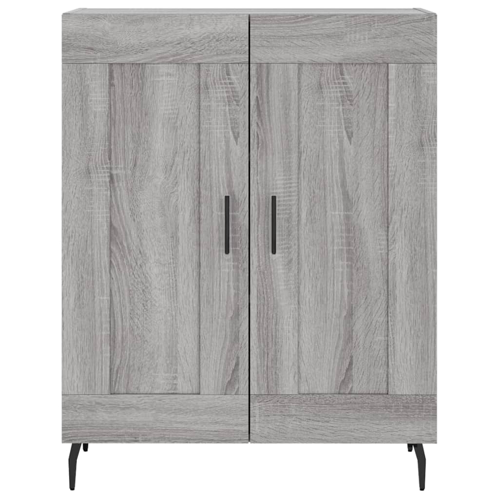 Credenza Grigio Sonoma 69,5x34x180 cm in Legno Multistrato 3195809