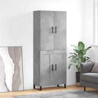 Credenza Grigio Cemento 69,5x34x180 cm in Legno Multistratocod mxl 77729