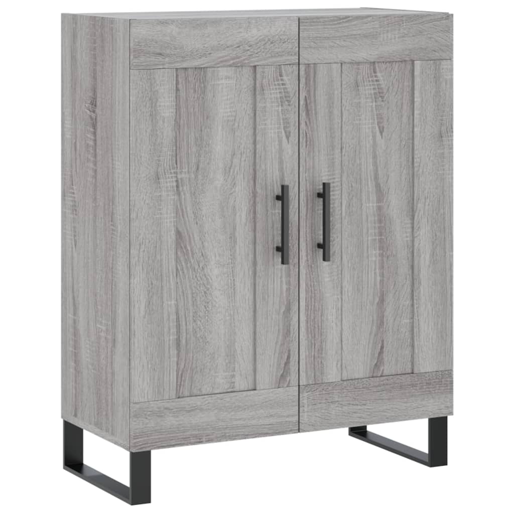 Credenza Grigio Sonoma 69,5x34x180 cm in Legno Multistrato 3195817