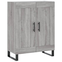 Credenza Grigio Sonoma 69,5x34x180 cm in Legno Multistrato 3195817