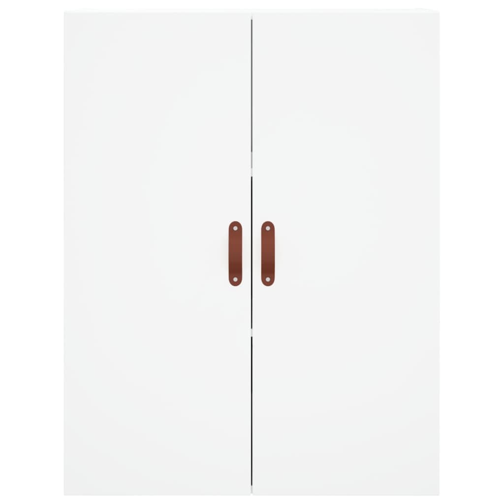 Credenza-Buffet-Armadio da cucina Bianca 69,5x34x180 cm in Legno Multistrato 468355