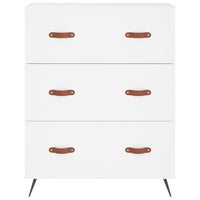 Credenza-Buffet-Armadio da cucina Bianca 69,5x34x180 cm in Legno Multistrato 468355