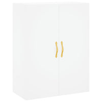 Credenza Bianca 69,5x34x180 cm in Legno Multistrato 3195827