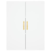 Credenza Bianca 69,5x34x180 cm in Legno Multistrato 3195827