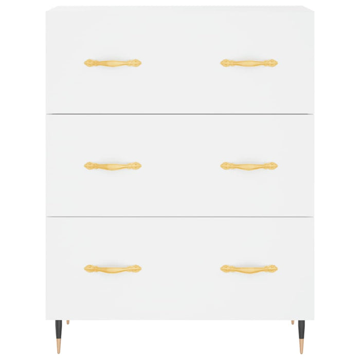 Credenza Bianca 69,5x34x180 cm in Legno Multistrato 3195827