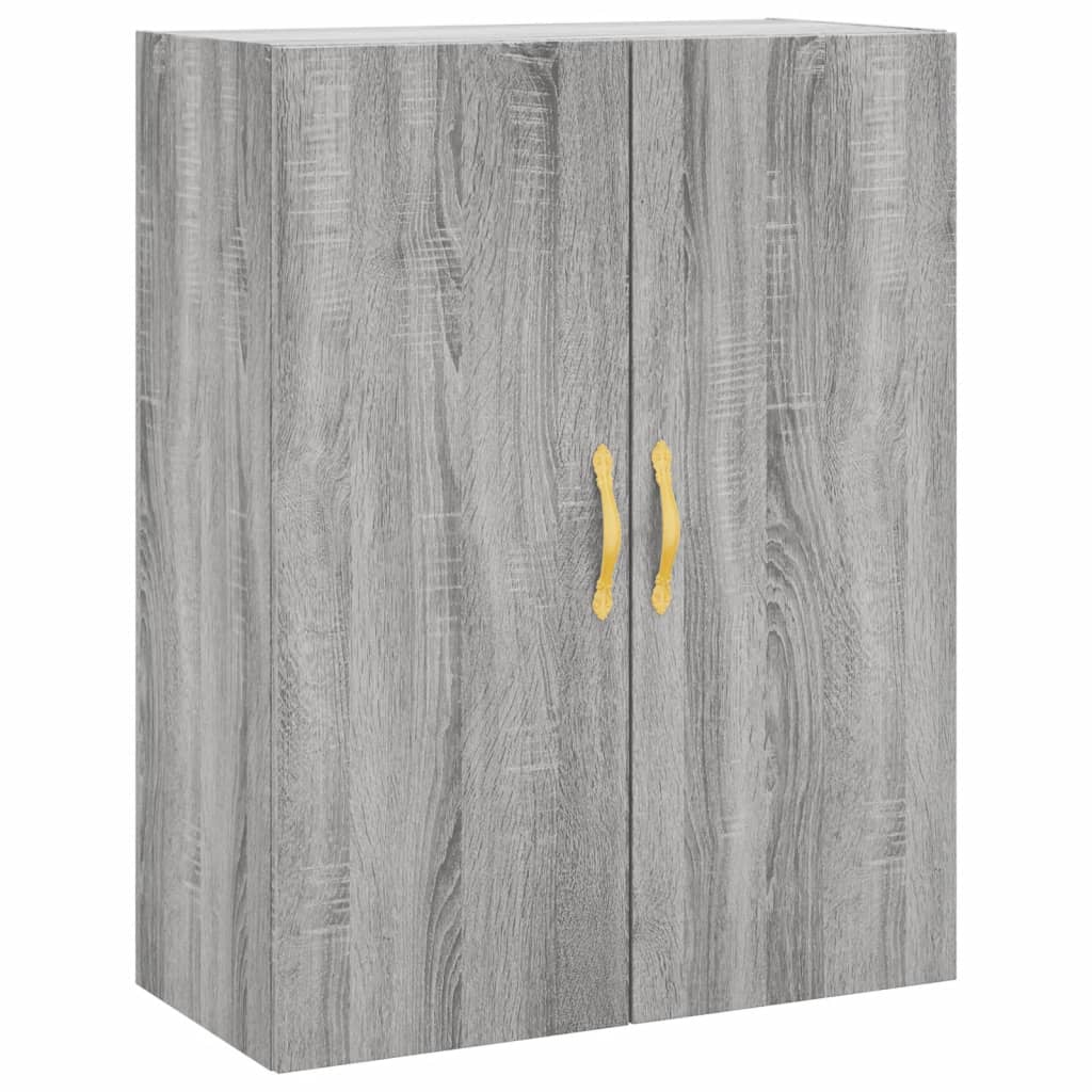 Credenza Grigio Sonoma 69,5x34x180 cm in Legno Multistrato 3195833