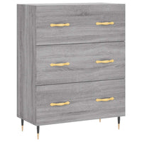 vidaXL Credenza Grigio Sonoma 69,5x34x180 cm in Legno Multistrato