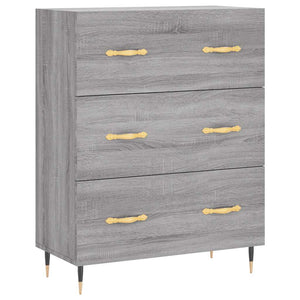 vidaXL Credenza Grigio Sonoma 69,5x34x180 cm in Legno Multistrato
